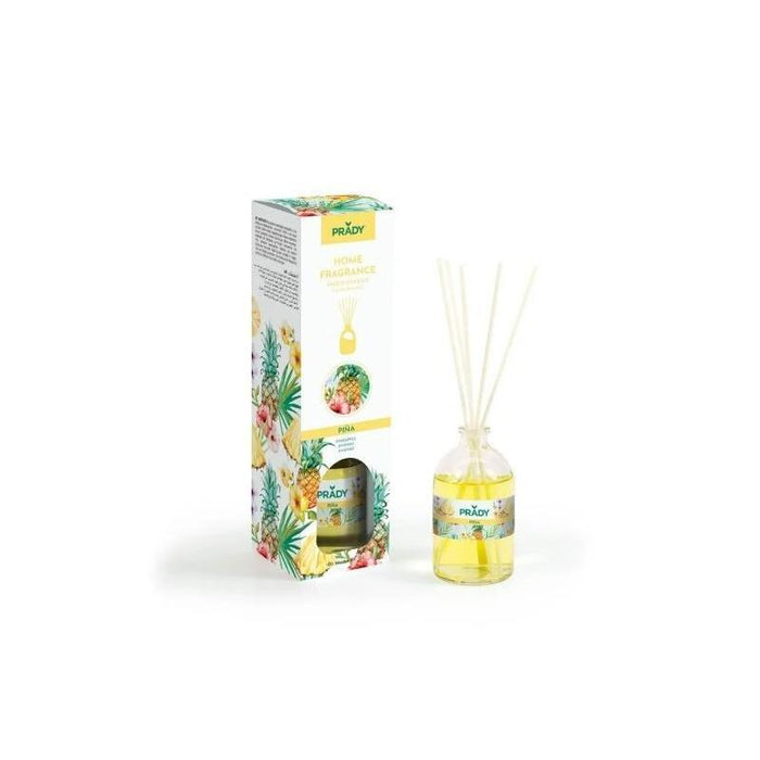 Prady Ambientador Mikado Piã±A - Frasco De Cristal 100 Ml Y Varitas Difusoras