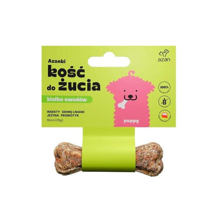 Premio Para Perros Azanki Hueso Con Insectos Y Probiótico Puppy  10 Cm