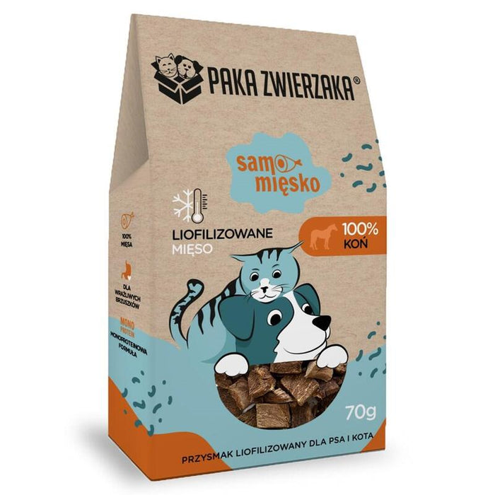 Premio Para Perros Paka Zwierzaka Samo Miesko Horse  70g