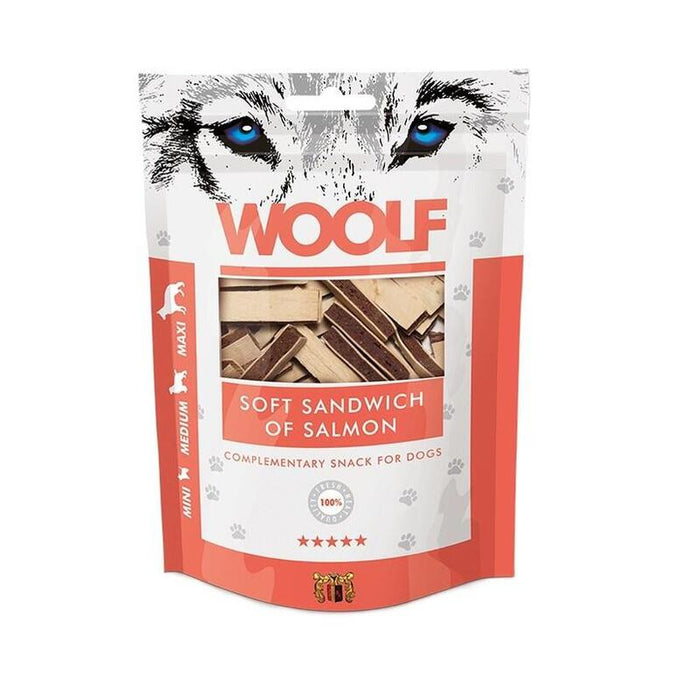 Premio Para Perros  Woolf Soft Sandwich Of Salmon 100g