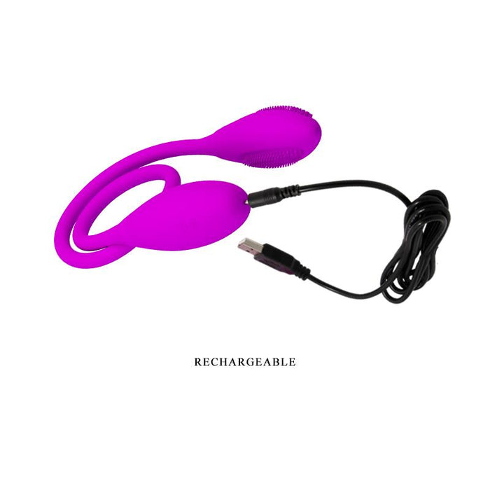 Pretty Love Huevos Vibradores Snaky Vibe Color Púrpura