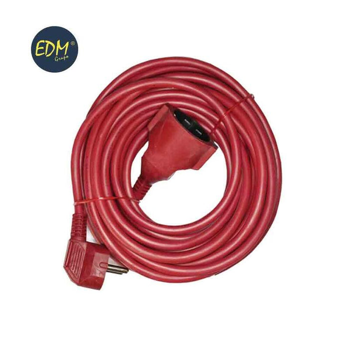 Prolongacion Manguera T/Tl 25m 3x1,5mm Flexible Roja Edm