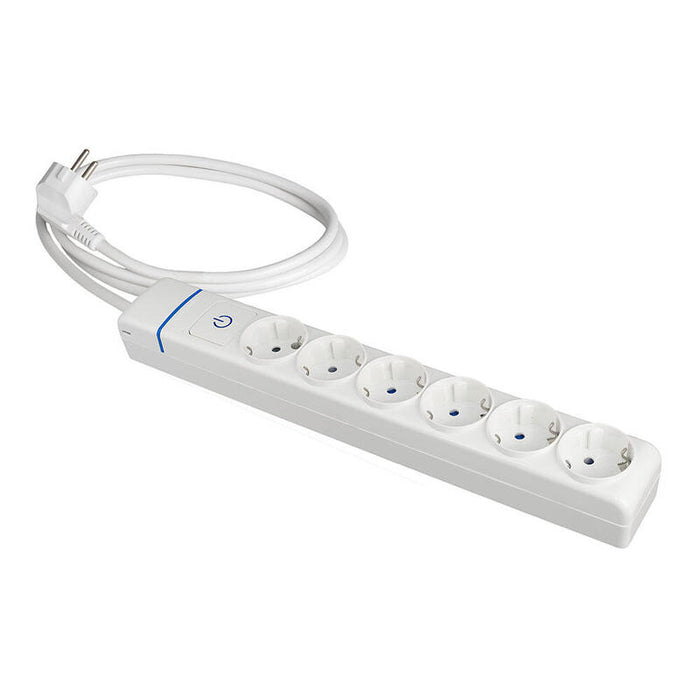 Prolongador Con 6 Tomas 2p+T, 16a 250v Con Interruptor Luminoso. 1.5 M De Cable H05vv-F 3g1,5mm². 8016pil Solera