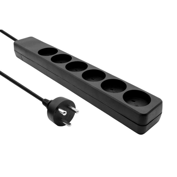 Proxtend Danish It Power Strip 6-Way 4m Black