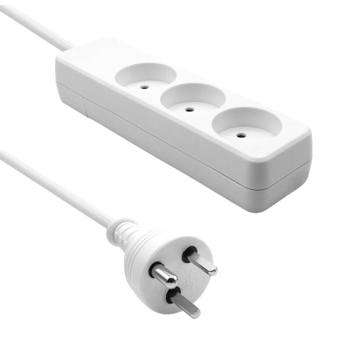 Proxtend Danish Power Strip 3-Way 7m It White
