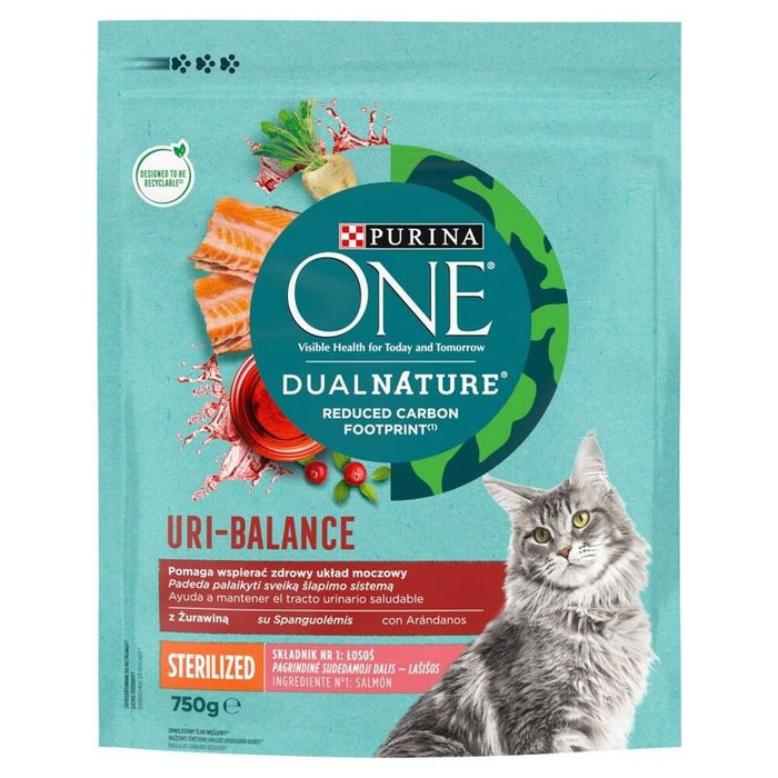 Purina Dual Nature Uri-Balance Sterilized - Comida Seca Para Gatos - 750 G