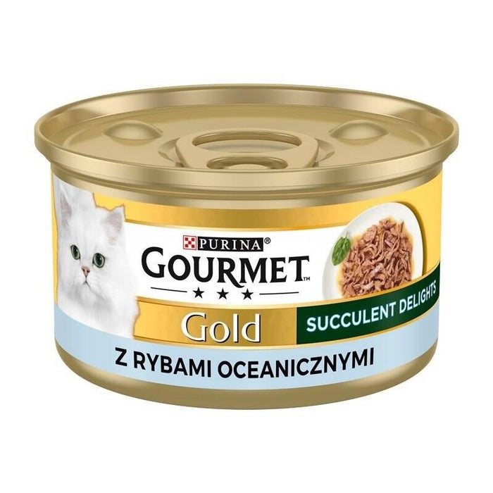 Purina Gourmet Gold Succulent Delights Ocean Fish - Comida Húmeda Para Gatos - 85g
