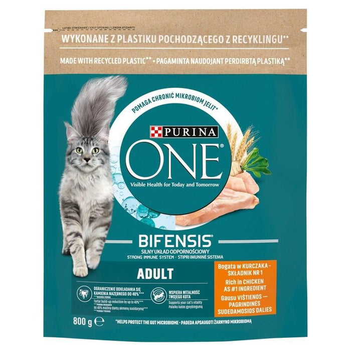 Purina One Bifensis Adult - Comida Seca Para Gatos - 800 G