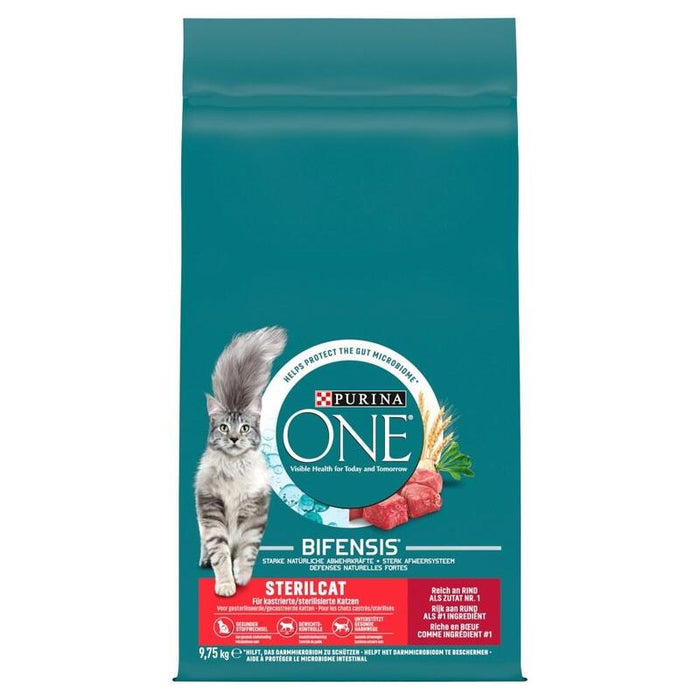 Purina One Sterilcat Wolowina - Comida Seca Para Gatos - 9,75kg