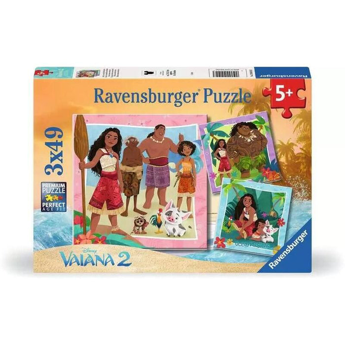 Puzzle 3 X 49 Elementów Vaiana 2