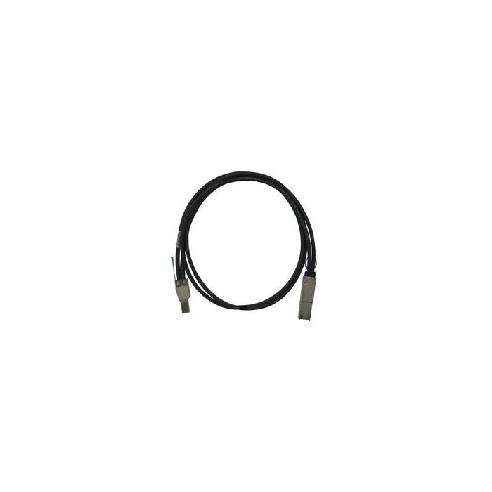 Qnap Cab-Sas05m-8644-8088 1m Negro Cable Serial Attached Scsi (Sas) Qnap Cab-Sas05m-8644-8088, 1 M, Macho/Macho, Negro, Rexp-1220u-Rp, Rexp-1620u-Rp,Sas-12g2e, Es1640dc V2, Ej1600, Negro, Metálico, Sff-8644