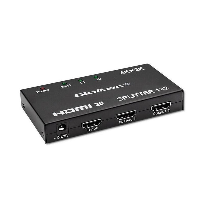Qoltec 51796 Divisor Hdmi Activo 2 X Hdmi 4k X 2k  3,4 Gbps