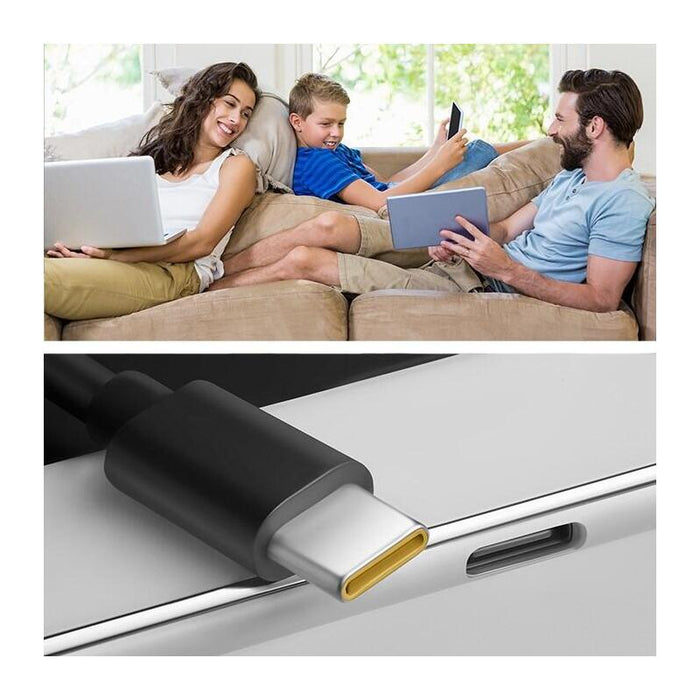 Qoltec 52386 Gan Power Pro Charger 1xusb-C 65w 5-20v 3-3.25a Black