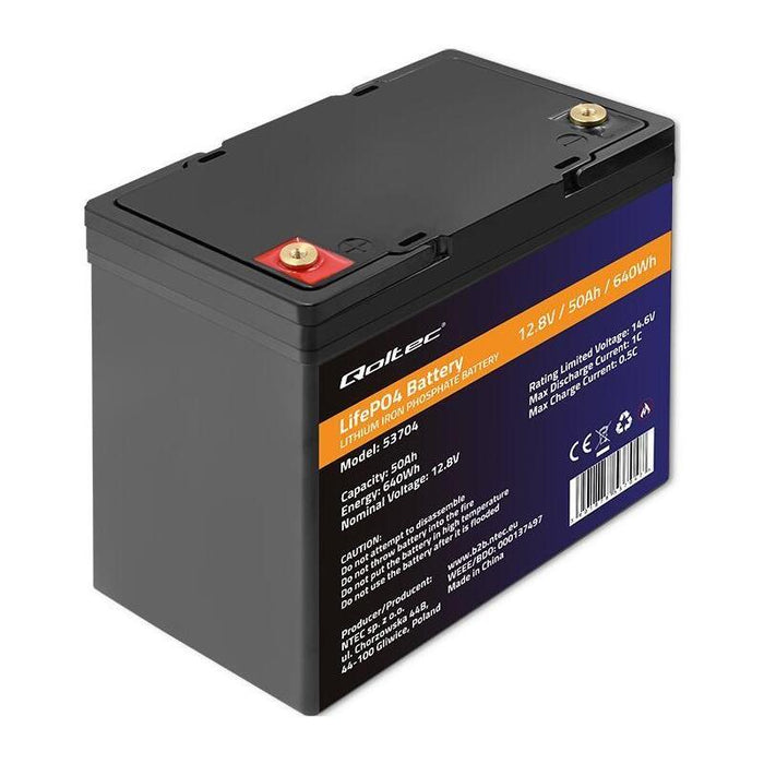 Qoltec Akumulator Lifepo4 Litowo-Zelazowo-Fosforanowy  12.8v  50ah  640wh Bms