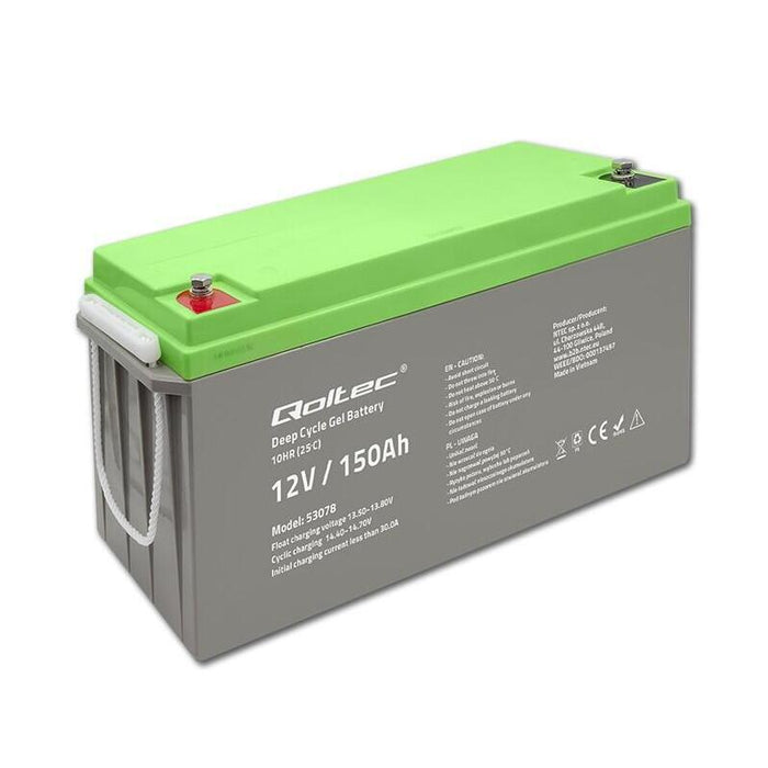 Qoltec Akumulator Zelowy Deep Cycle 12v  150ah