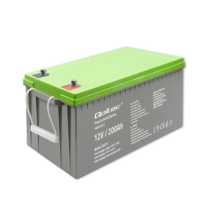 Qoltec Akumulator Zelowy Deep Cycle  12v  200ah
