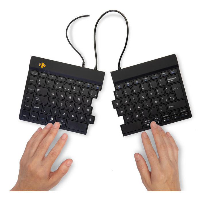 R-Go Tools R-Go Split Teclado Ergonómico, Qwerty [Es], Negro, Cableada