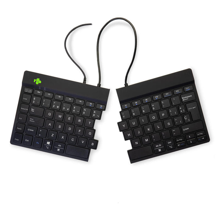 R-Go Tools R-Go Split Teclado Ergonómico, Qwerty [Es], Negro, Cableada