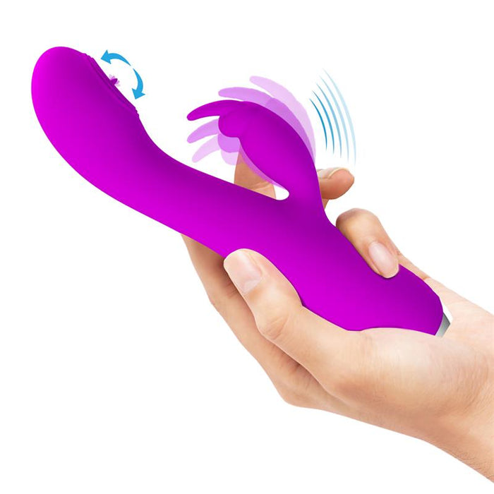 Pretty Love - Rachel Vibrador Recargable Con Succionador Morado