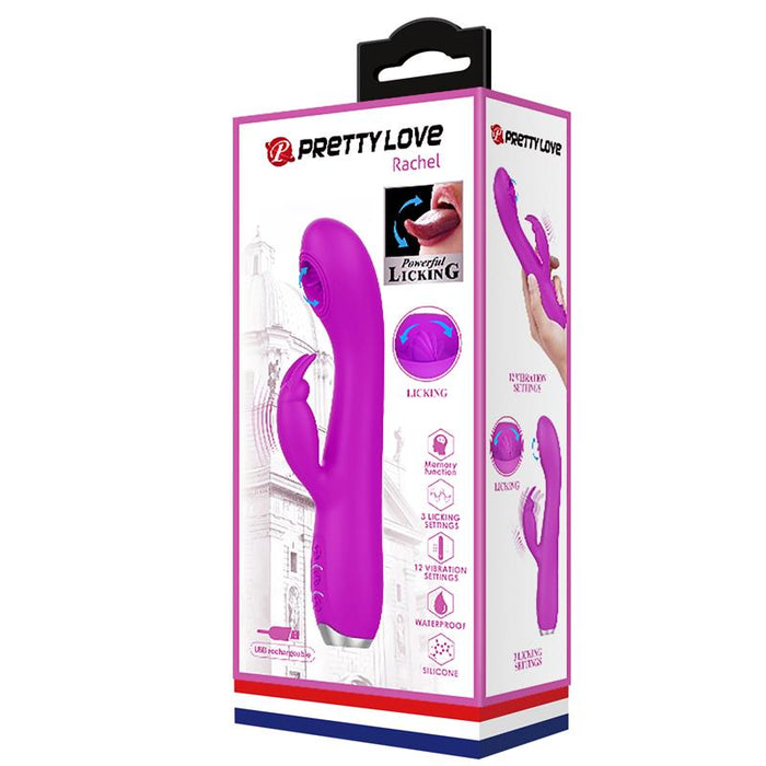 Pretty Love - Rachel Vibrador Recargable Con Succionador Morado