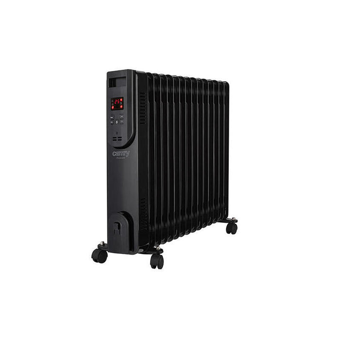 Radiador Camry Cr 7820 De Aceite Con Control Remoto, 15 Estrellas, Led, 3 Potencias De Calefacción: 1000w-1500w-2500w, Negro