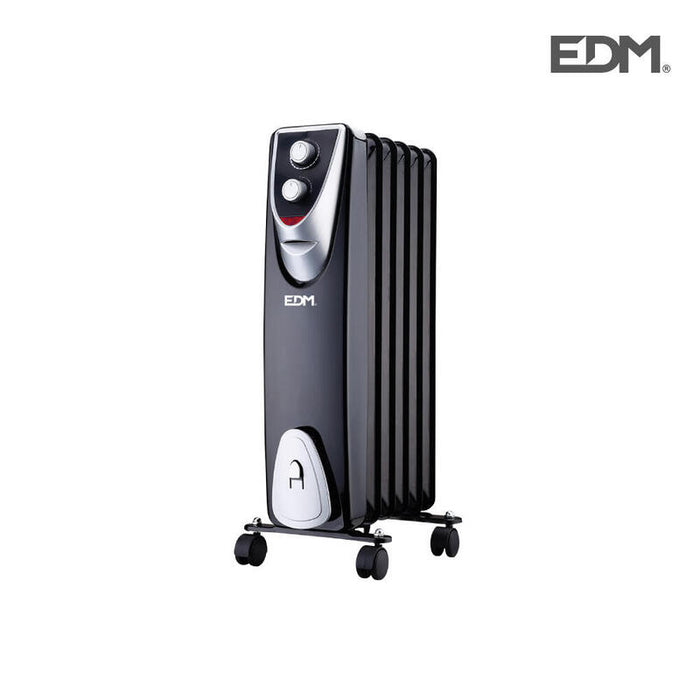 Radiador Modelo "Black Edition" - Sin Aceite - (6 Elementos) - 1000w - Edm