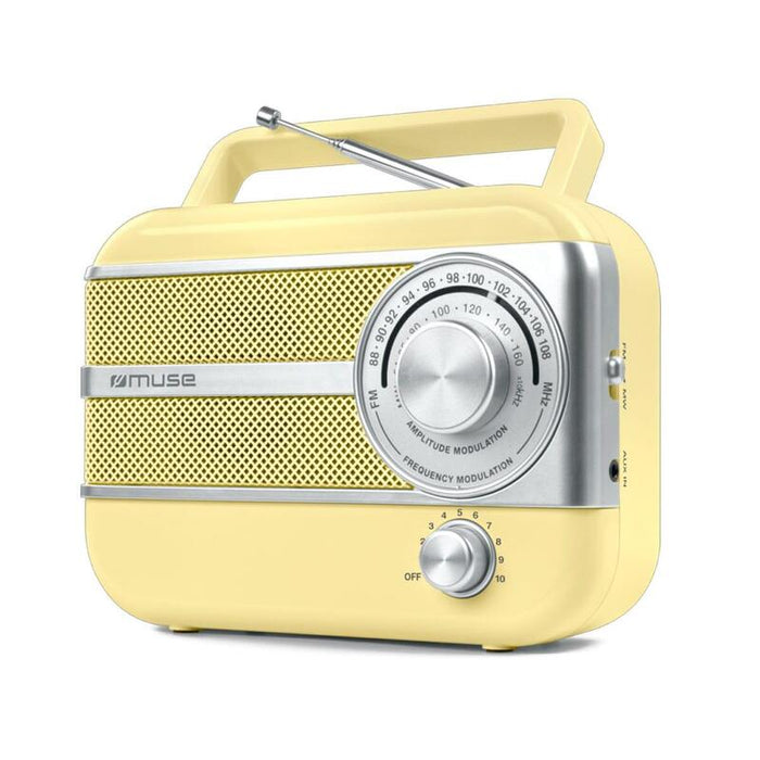 Muse M-056 Sc Amarillo Vintage Radio Portátil