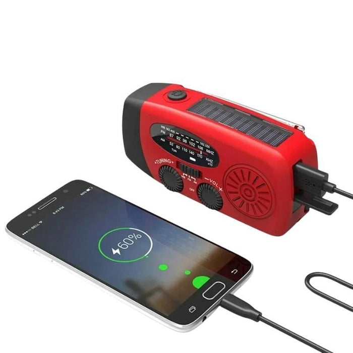 Radio Stonego 2000 Mah Rojo - Radio De Emergencia