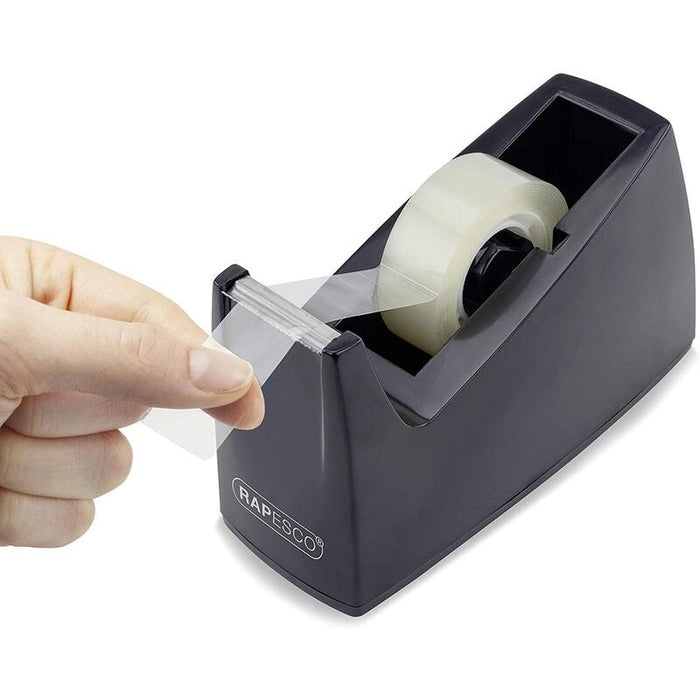 Rapesco Portarollos Para Cinta Adhesiva 19mmx33m - Base De Goma Antideslizante - Cinta No Incluida