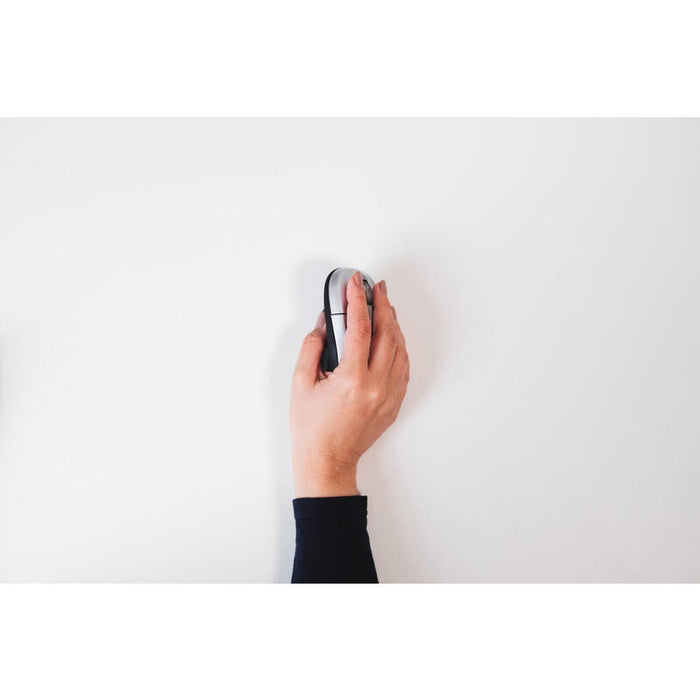 Ratón Vertical Inalámbrico Bakker Bnegmw Grip Plateado / Negro