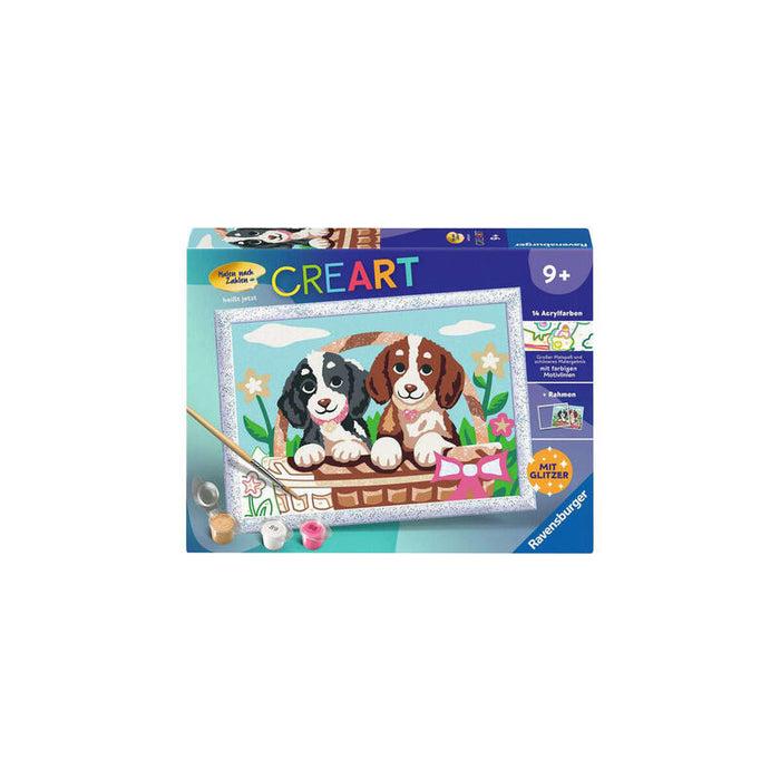 Ravensburger Creart - Perros En La Canasta, Pintar 25890