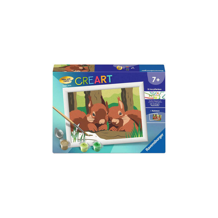Ravensburger Creart - Ardillas De Abrazadera, Pintura 25882