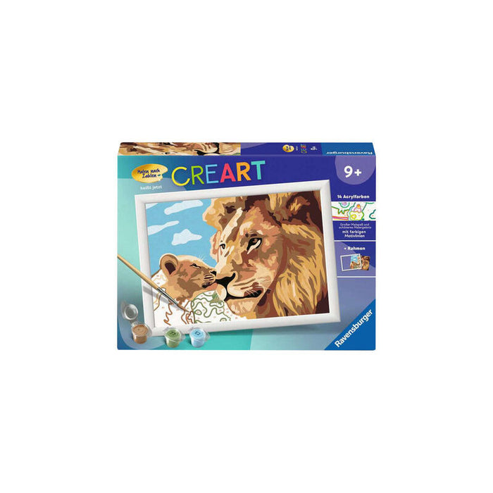 Ravensburger Creart - Lion With Baby, Pintura 23995