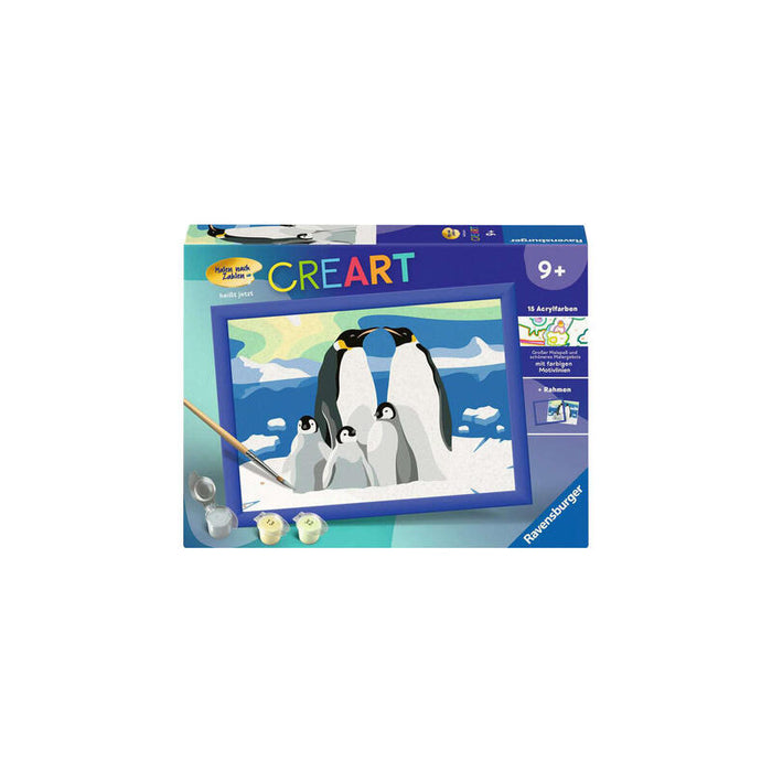 Ravensburger Creart - Familia Penguin, Pintura 25888