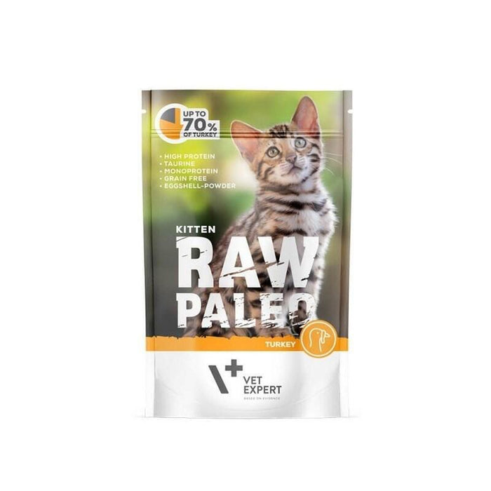 Raw Paleo Kitten Cat Pavo - Comida Húmeda Para Gatitos - 100 G