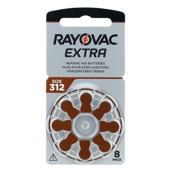 Rayovac Bateria Zinc Air, 312, 1.4vextra, Retail Blister (8-Pack)