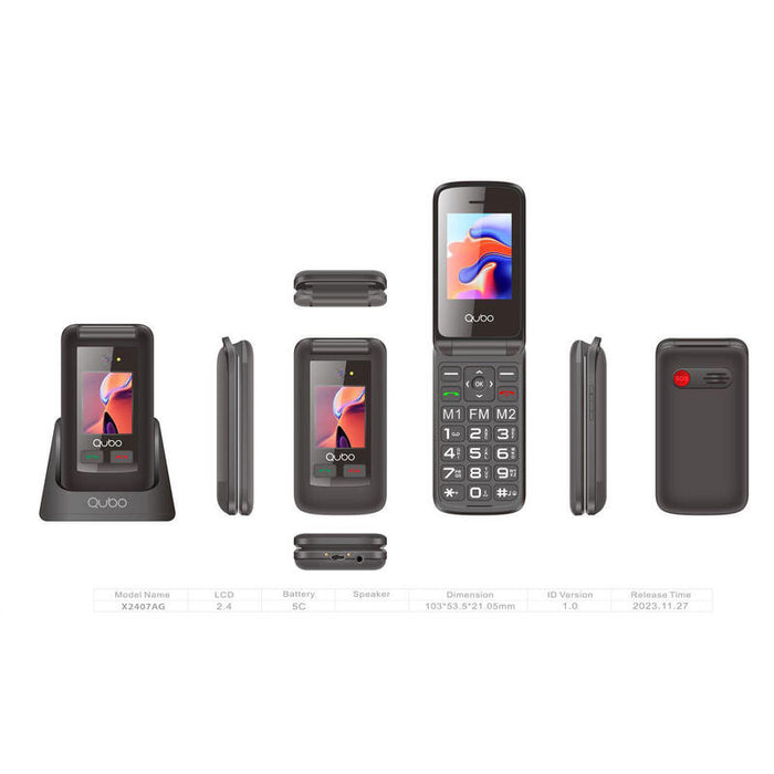 Reacondicionado Teléfono Qubo X-247bkc - Reacondicionado