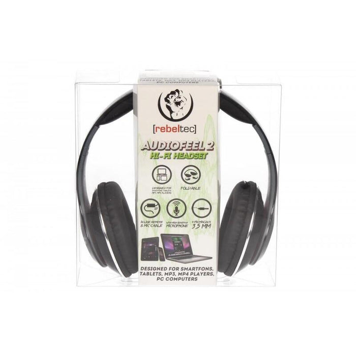 Rebeltec Stereo Headphon E With Mic Audiofeel2 B