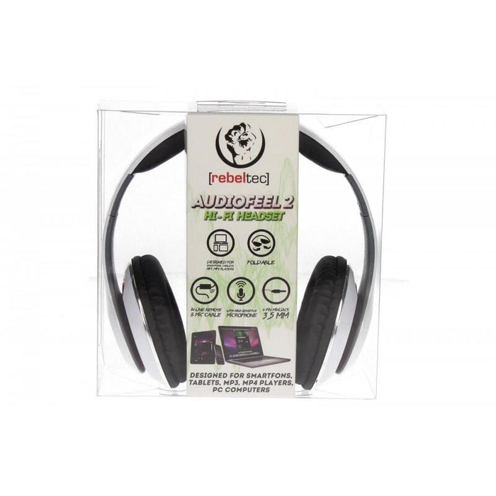 Rebeltec Stereo Headphon E With Mic.Audiofeel2 W