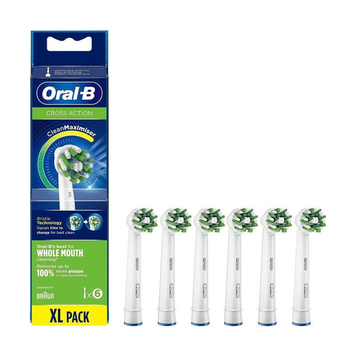 Recambios Oral-B Crossaction Clean 6u De Cepillo De Dientes Eléctrico