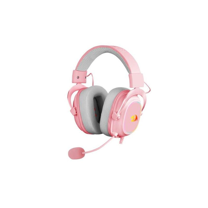 Redragon Zeus X Auricular Gaming Rgb Virtual 7.1 Usb Micrófono Rosa