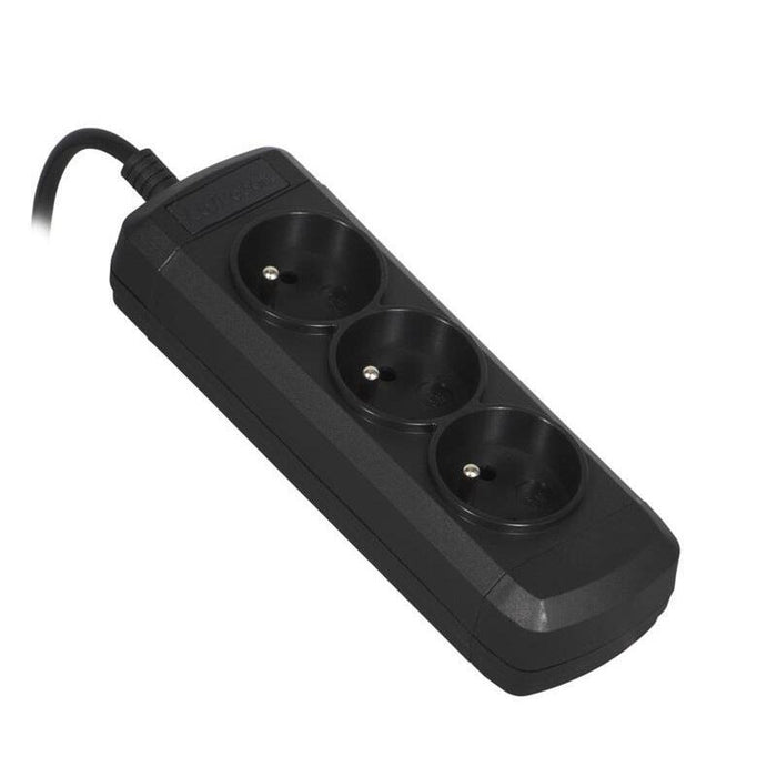 Regleta Activejet (3 X Ute; 10 A; 1,8 M; Negro)