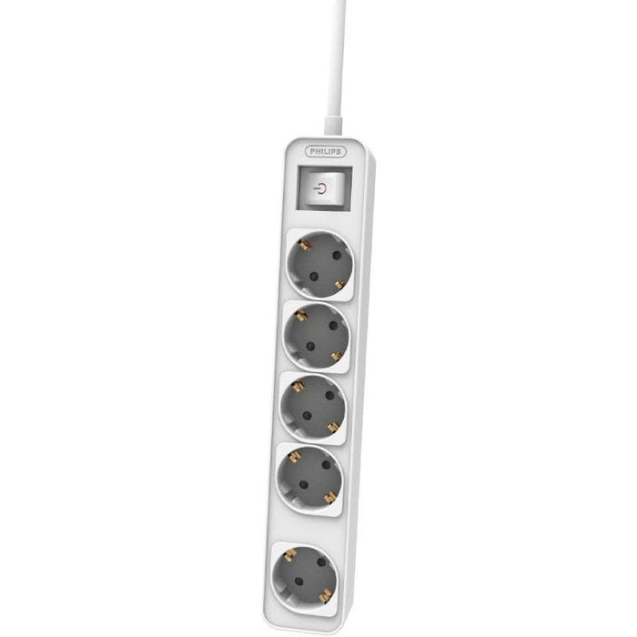 Regleta Con Interruptor Philips Chp2154w 12 5 Tomas De Corriente Cable 1.5m Blanco