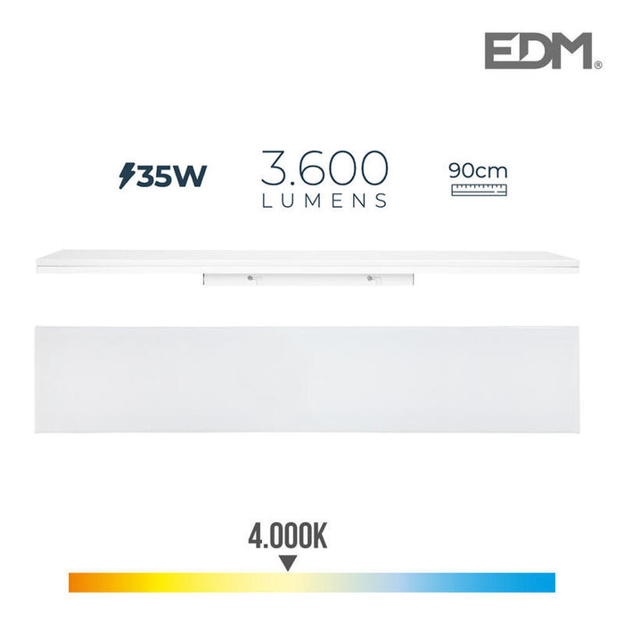 Regleta Led 35w 4000k Luz Dia 3600lm 12x90x4,5cm Edm