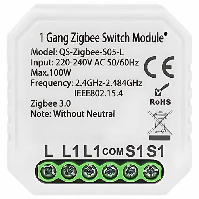 Relé S05 Zigbee Tuya Smart
