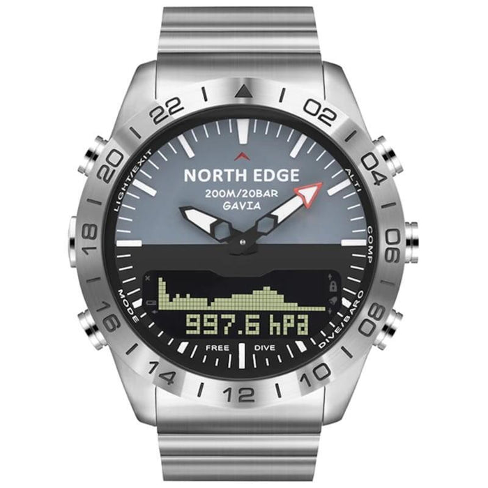 Reloj De Buceo  North Edge Gavia Con Correa De Metal