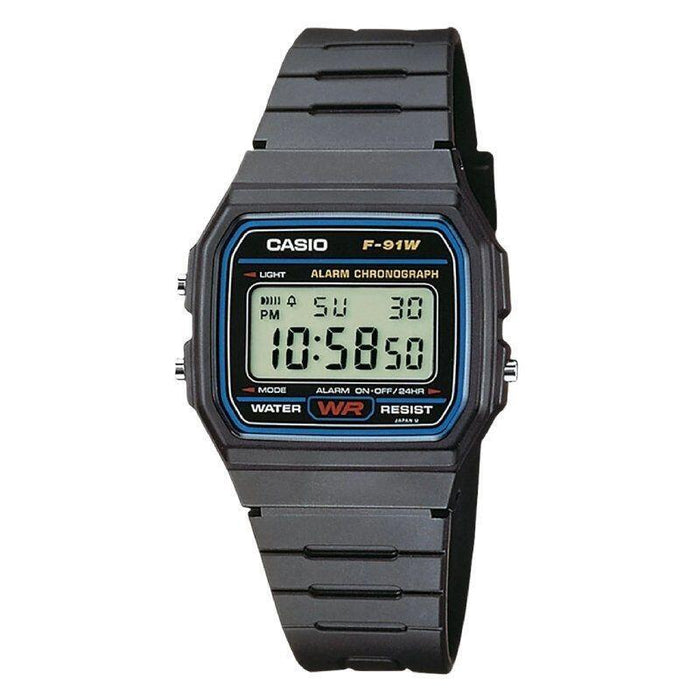 Reloj Digital Casio Collection Men F-91w-1yeg 38mm Negro