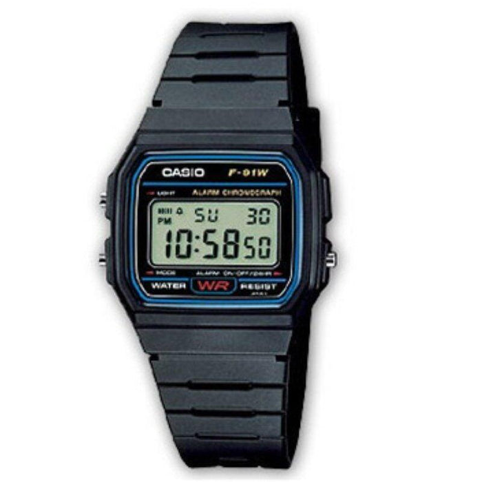 Reloj Digital Casio Collection Men F-91w-1yer 38mm Negro
