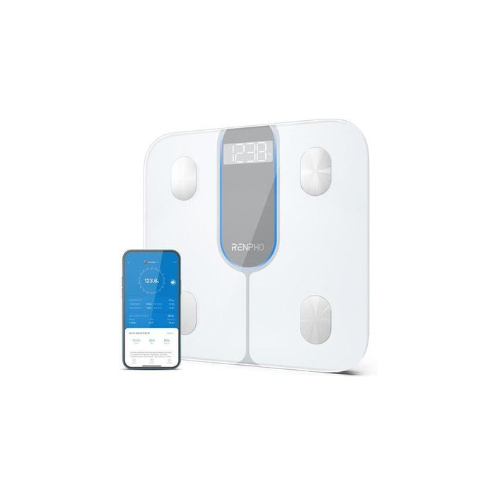 Renpho Elis 1c, Báscula Blanca, Bluetooth 4.0 Y Superior Peu-R-A033-W