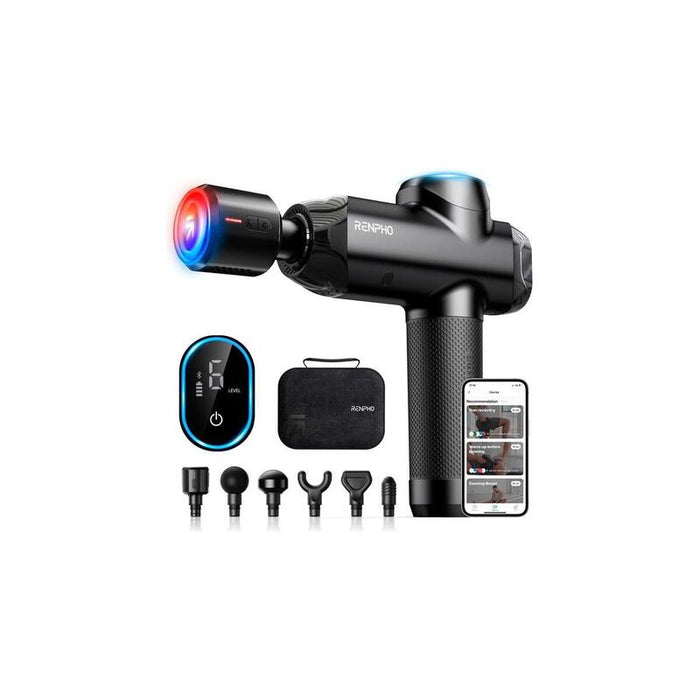 Renpho Power+ Thermacool Cgun, Masajeador Negro Peu-R-C001sh-Bk